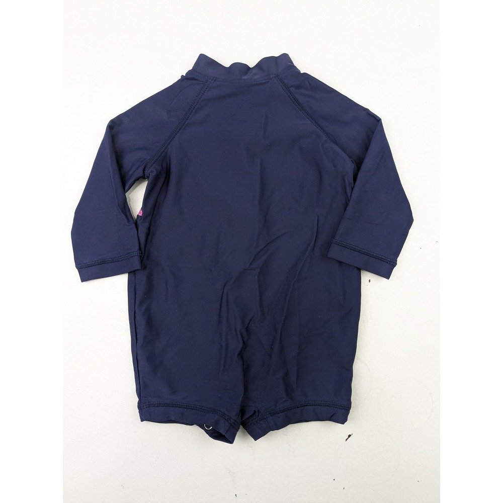 Primary Navy Rainbow Stripe Rashguard - Picture 3 of 3